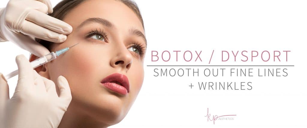 Woman receiving botox dysport from a skilled injector at KP Aesthetics.