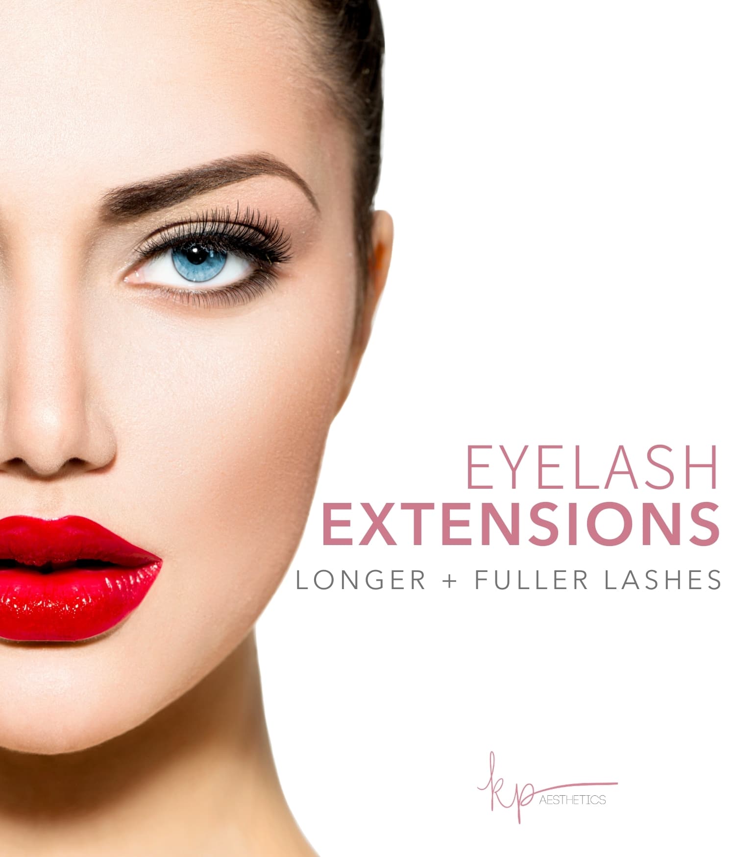 beautiful woman with long eyelashes from KP Aesthetics